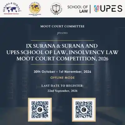 IX Surana & Surana UPES Insolvency Law Moot Court Competition 2026