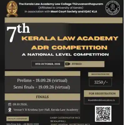 7th Kerala Law Academy ADR Competition 2026