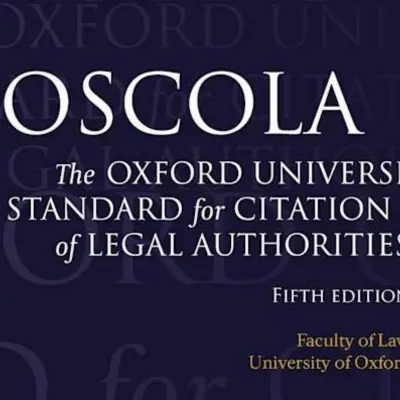 OSCOLA Citation Guide